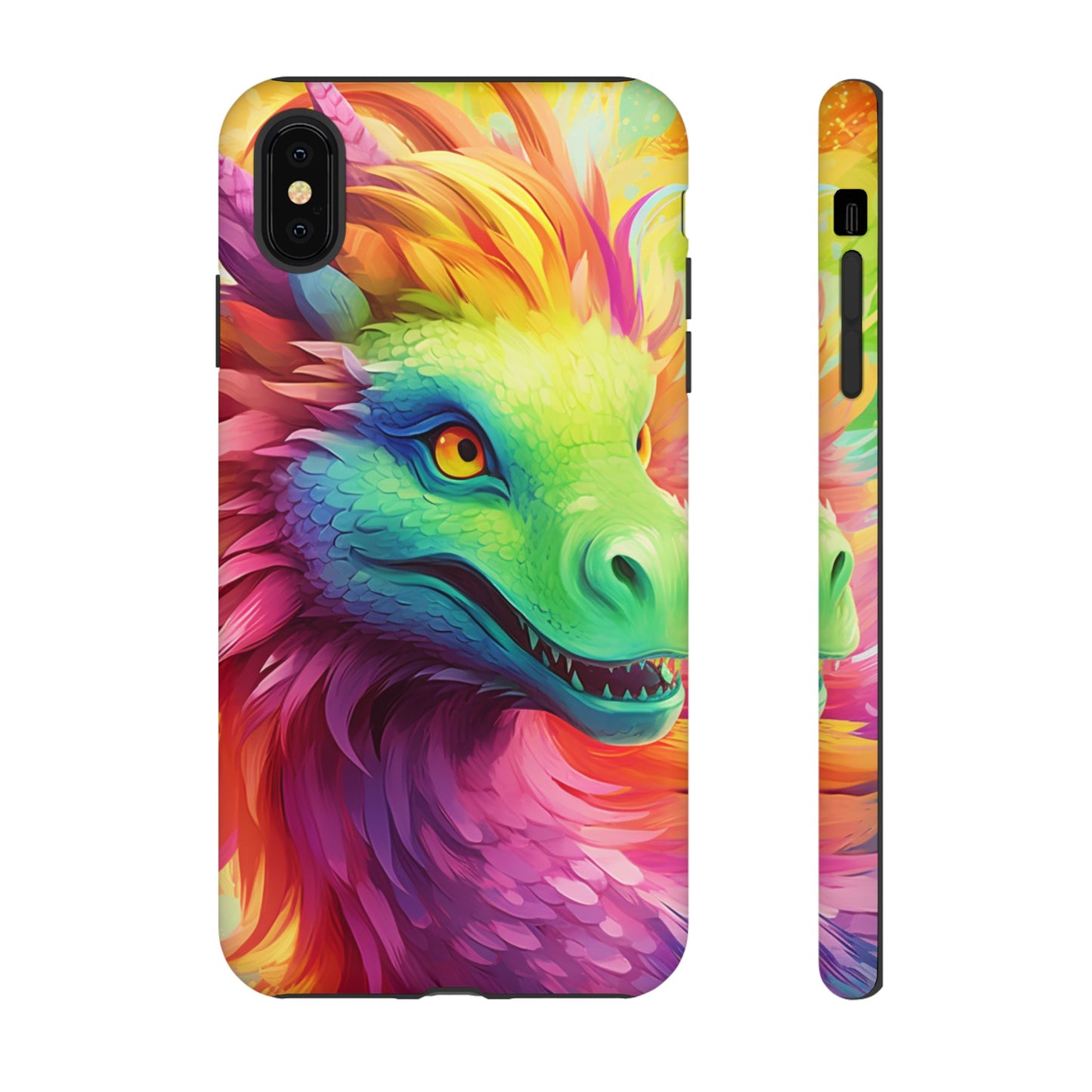 Dragon Apple Tough Phone Cases for iPhone-Samsung-Google Pixel Cover