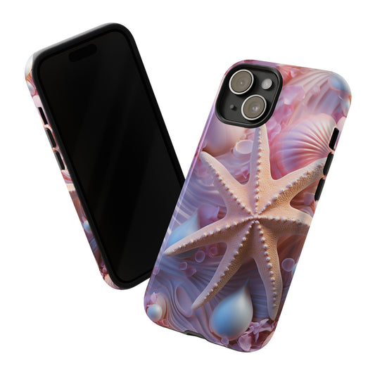 Star Fish Apple Tough Phone Cases for iPhone-Samsung-Google Pixel Cover