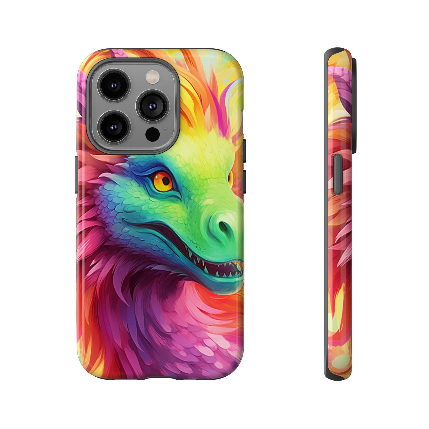 Dragon Apple Tough Phone Cases for iPhone-Samsung-Google Pixel Cover