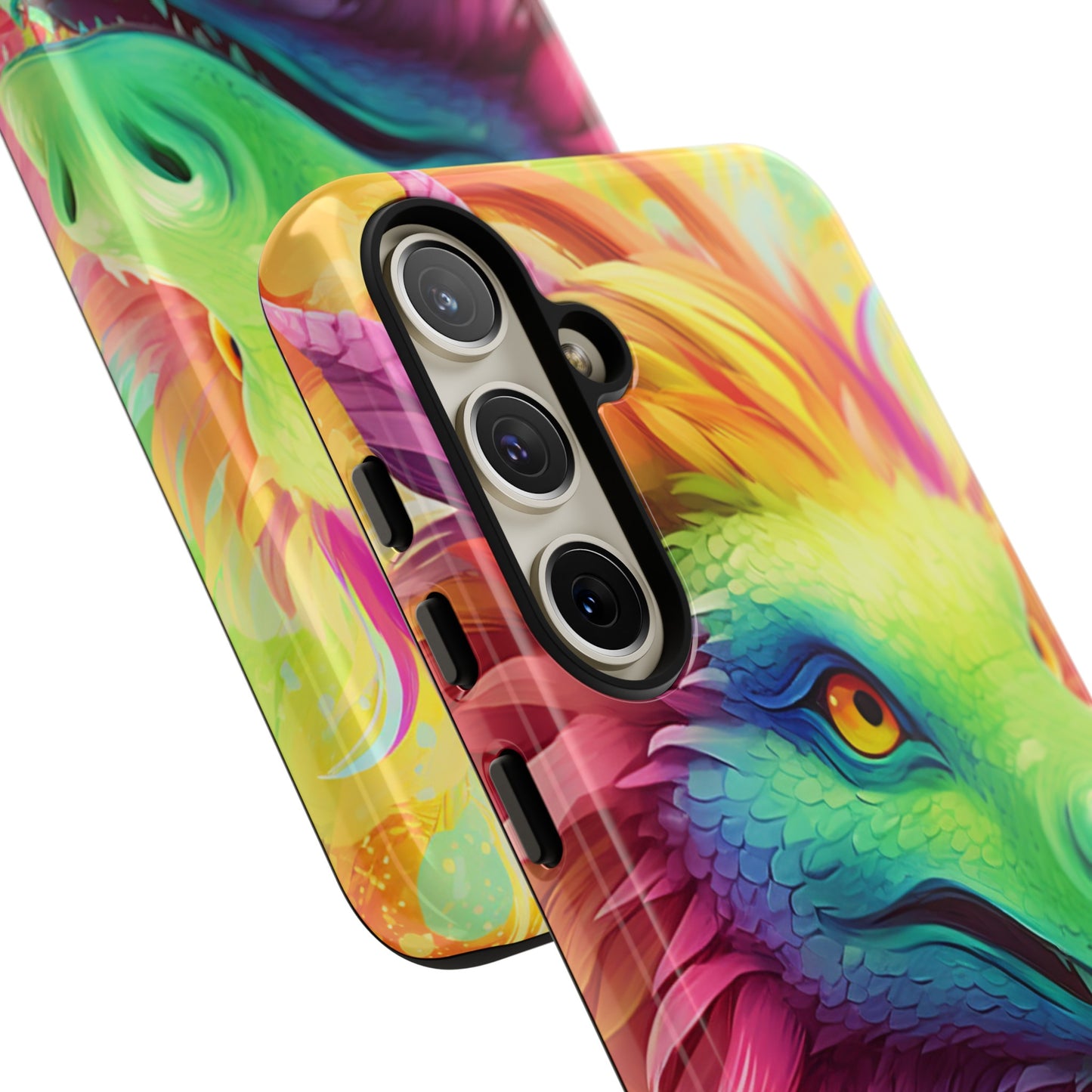 Dragon Apple Tough Phone Cases for iPhone-Samsung-Google Pixel Cover