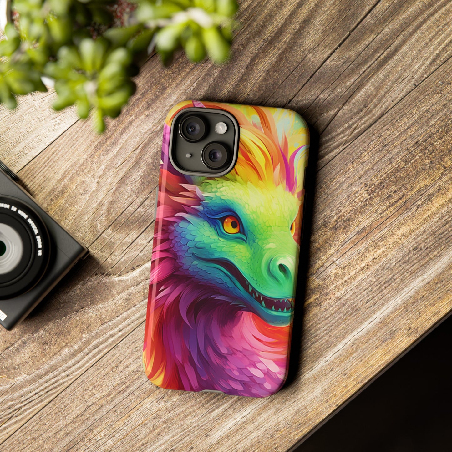 Dragon Apple Tough Phone Cases for iPhone-Samsung-Google Pixel Cover