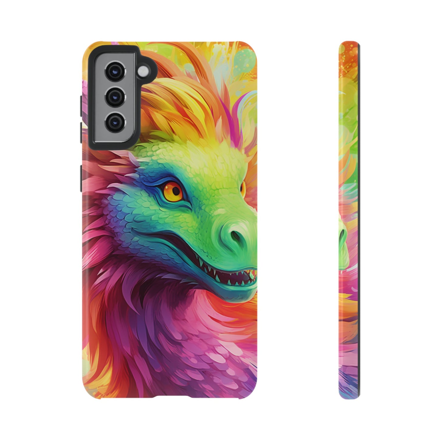 Dragon Apple Tough Phone Cases for iPhone-Samsung-Google Pixel Cover