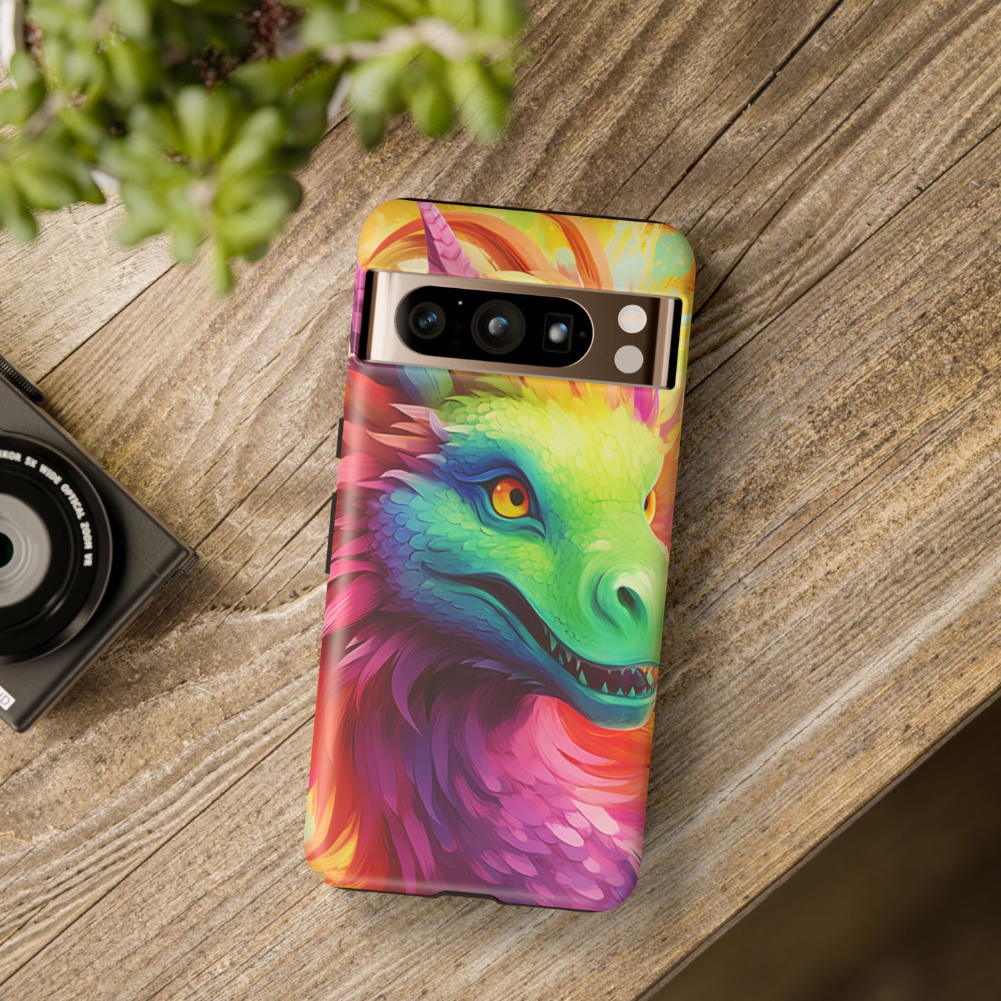 Dragon Apple Tough Phone Cases for iPhone-Samsung-Google Pixel Cover