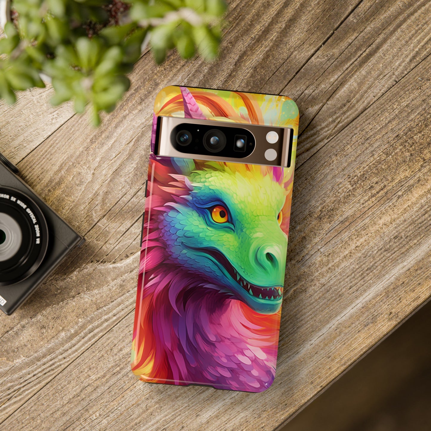 Dragon Apple Tough Phone Cases for iPhone-Samsung-Google Pixel Cover