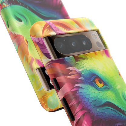 Dragon Apple Tough Phone Cases for iPhone-Samsung-Google Pixel Cover