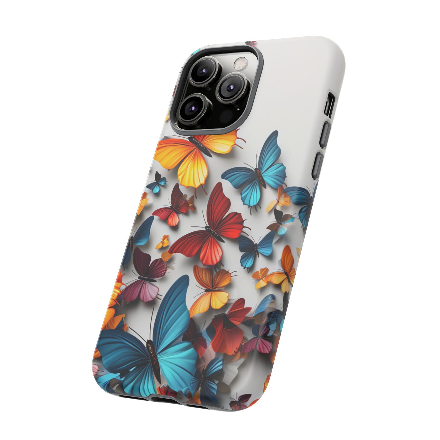 Butterfly Apple Tough Phone Cases for iPhone-Samsung-Google Pixel Phone Cover