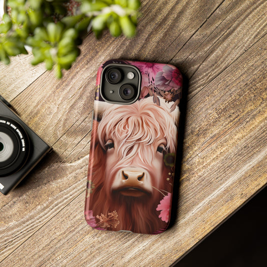 Golden Cow Apple Tough Phone Cases for iPhone-Samsung-Google Pixel Cover