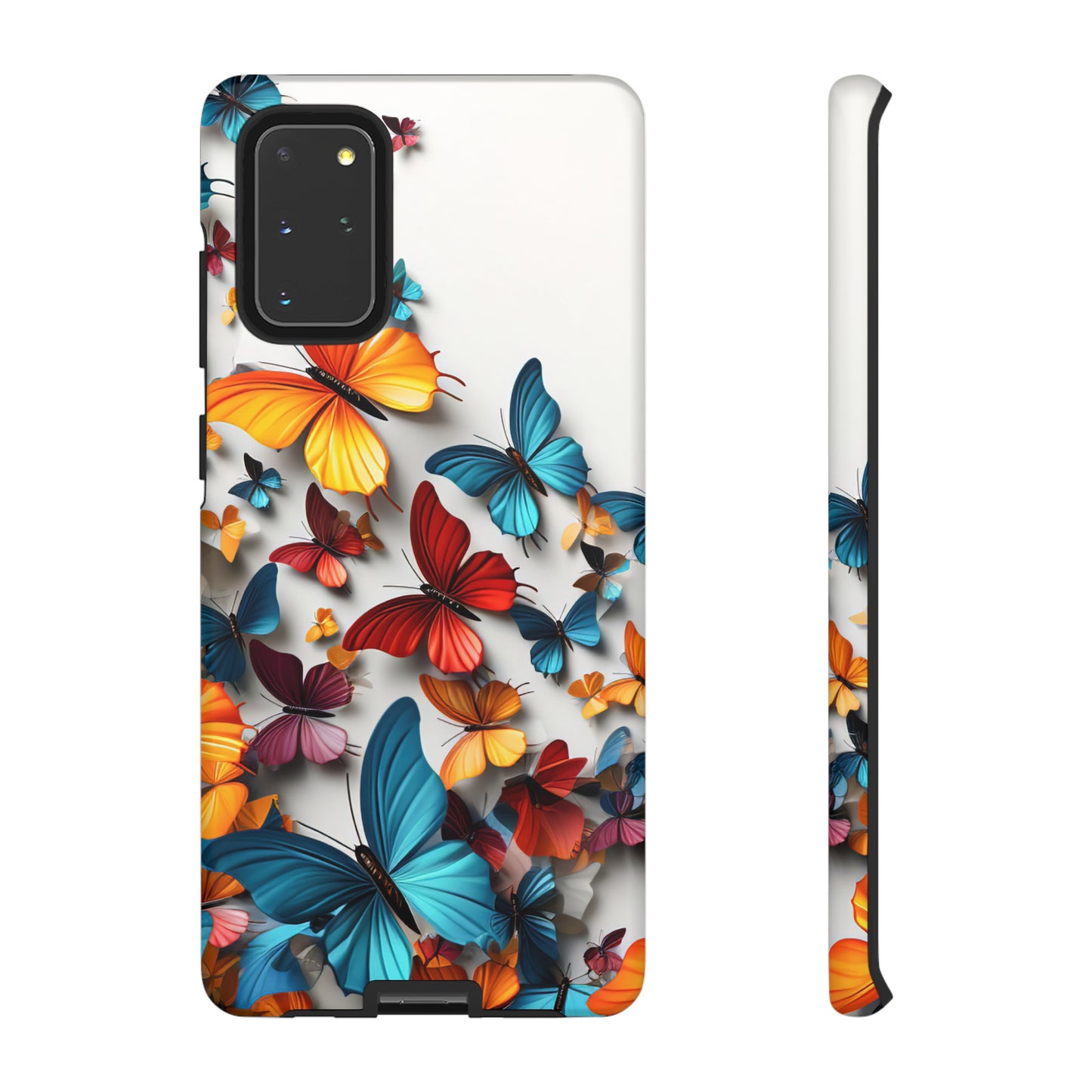 Butterfly Apple Tough Phone Cases for iPhone-Samsung-Google Pixel Phone Cover