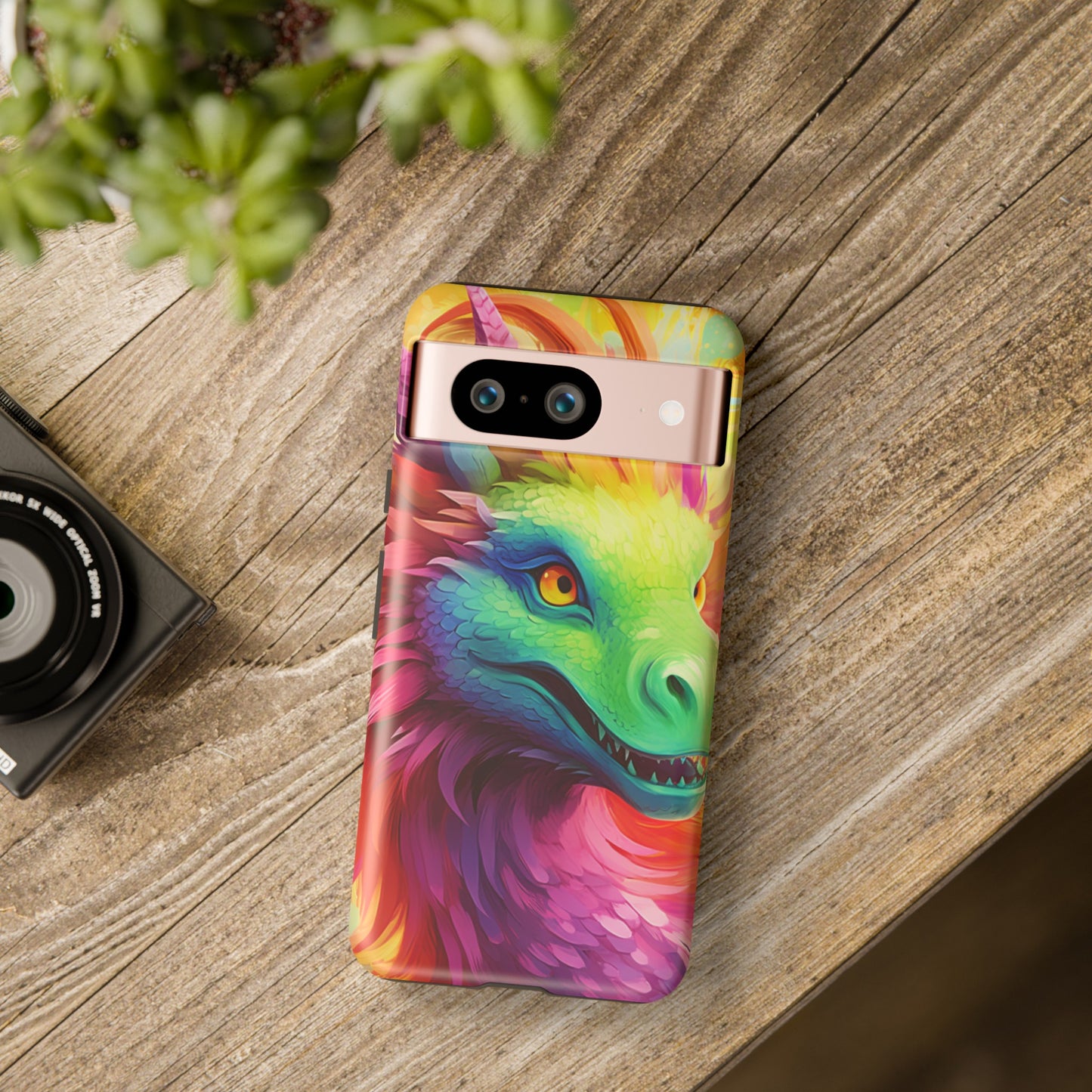 Dragon Apple Tough Phone Cases for iPhone-Samsung-Google Pixel Cover