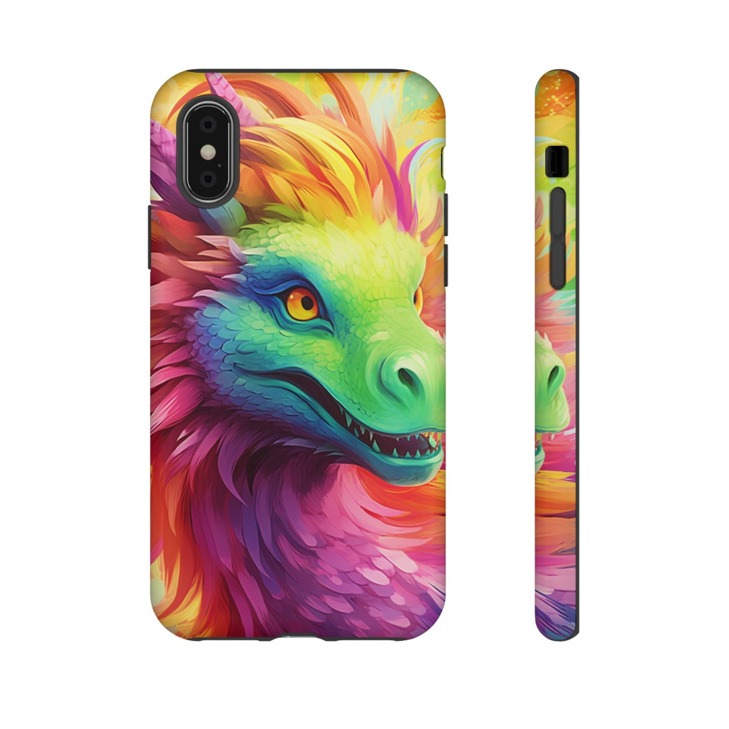 Dragon Apple Tough Phone Cases for iPhone-Samsung-Google Pixel Cover