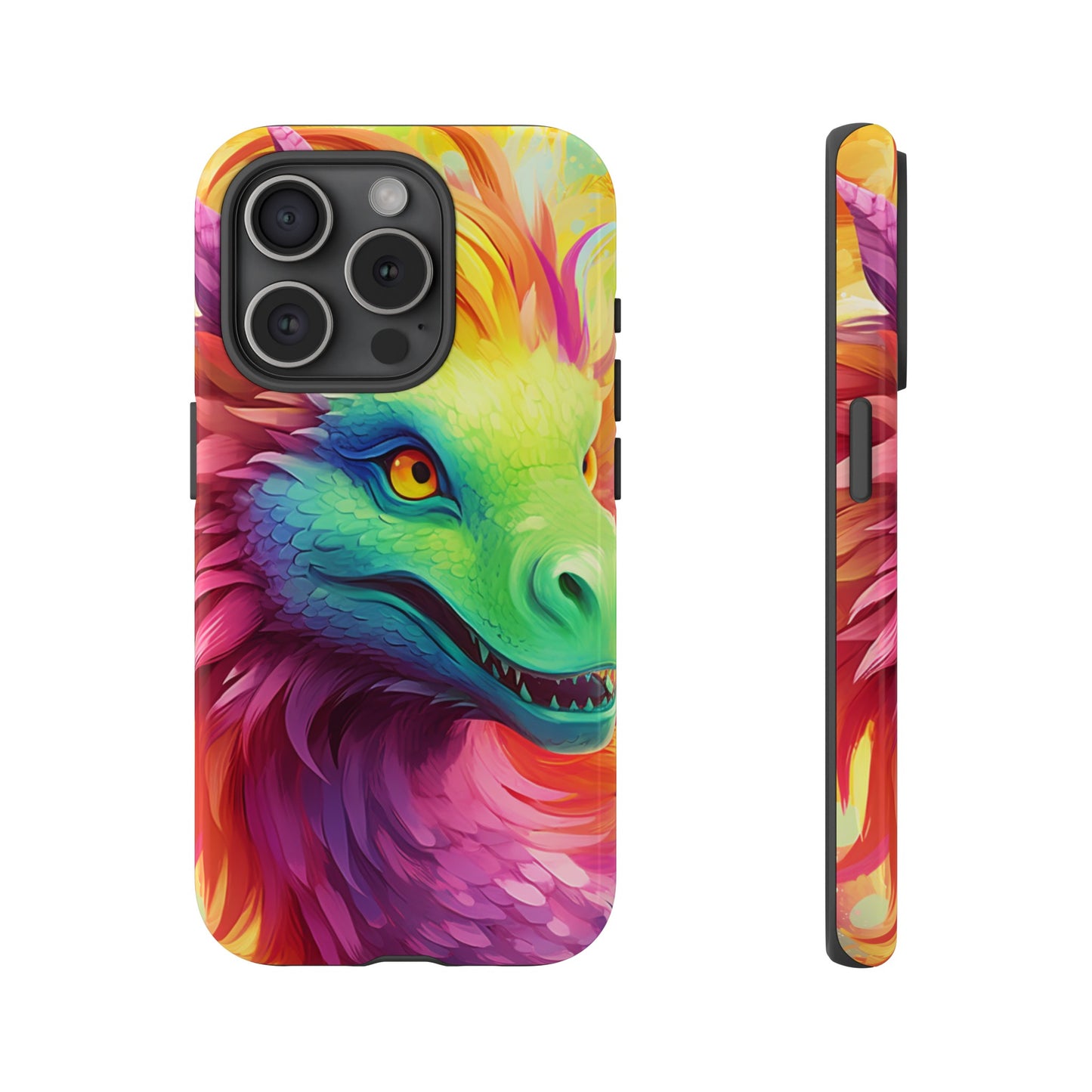 Dragon Apple Tough Phone Cases for iPhone-Samsung-Google Pixel Cover