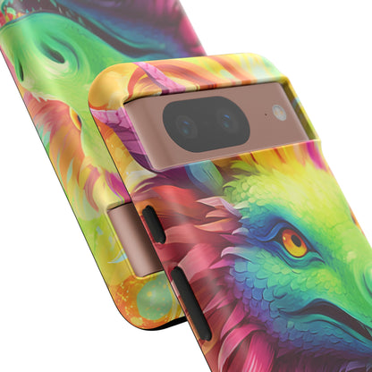 Dragon Apple Tough Phone Cases for iPhone-Samsung-Google Pixel Cover