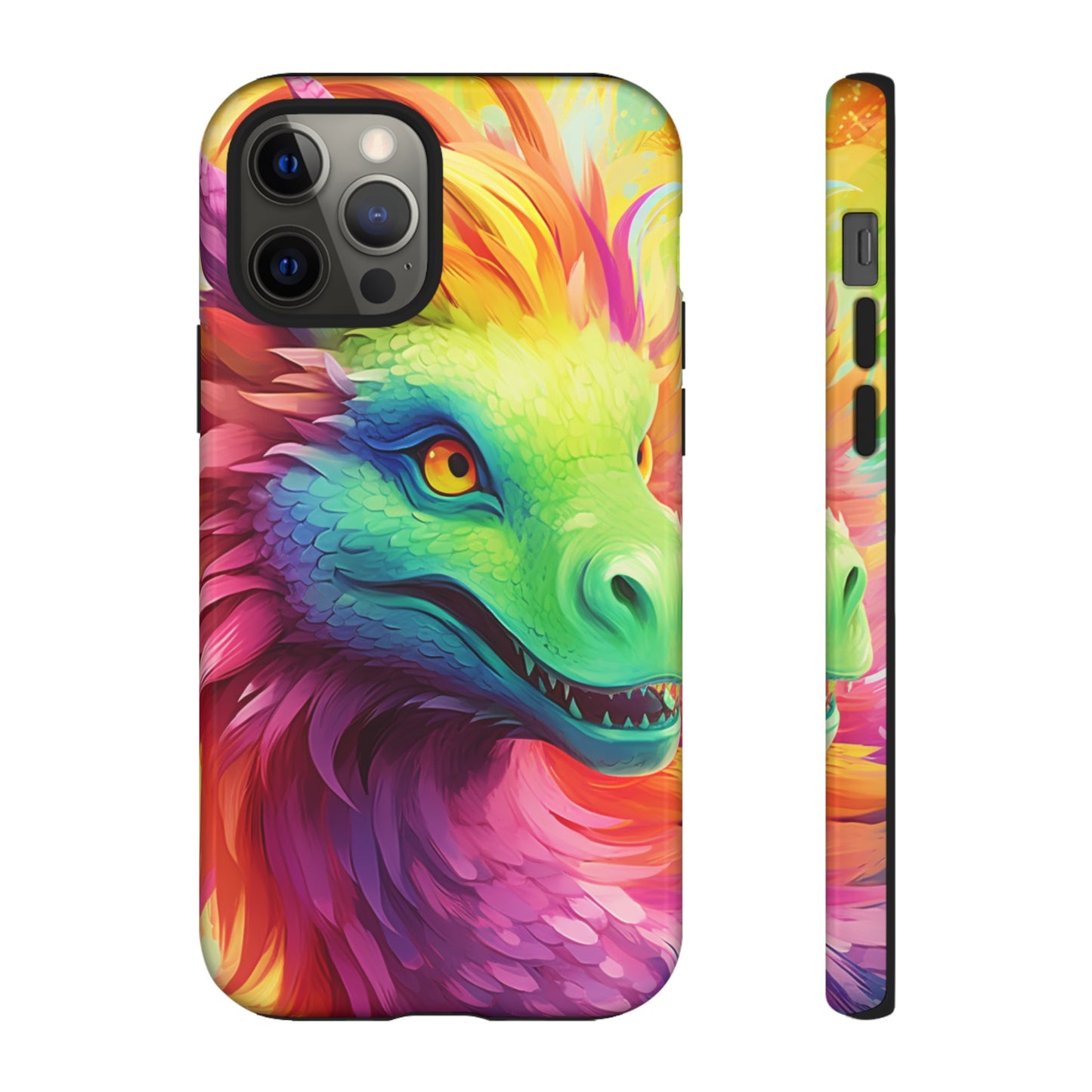 Dragon Apple Tough Phone Cases for iPhone-Samsung-Google Pixel Cover