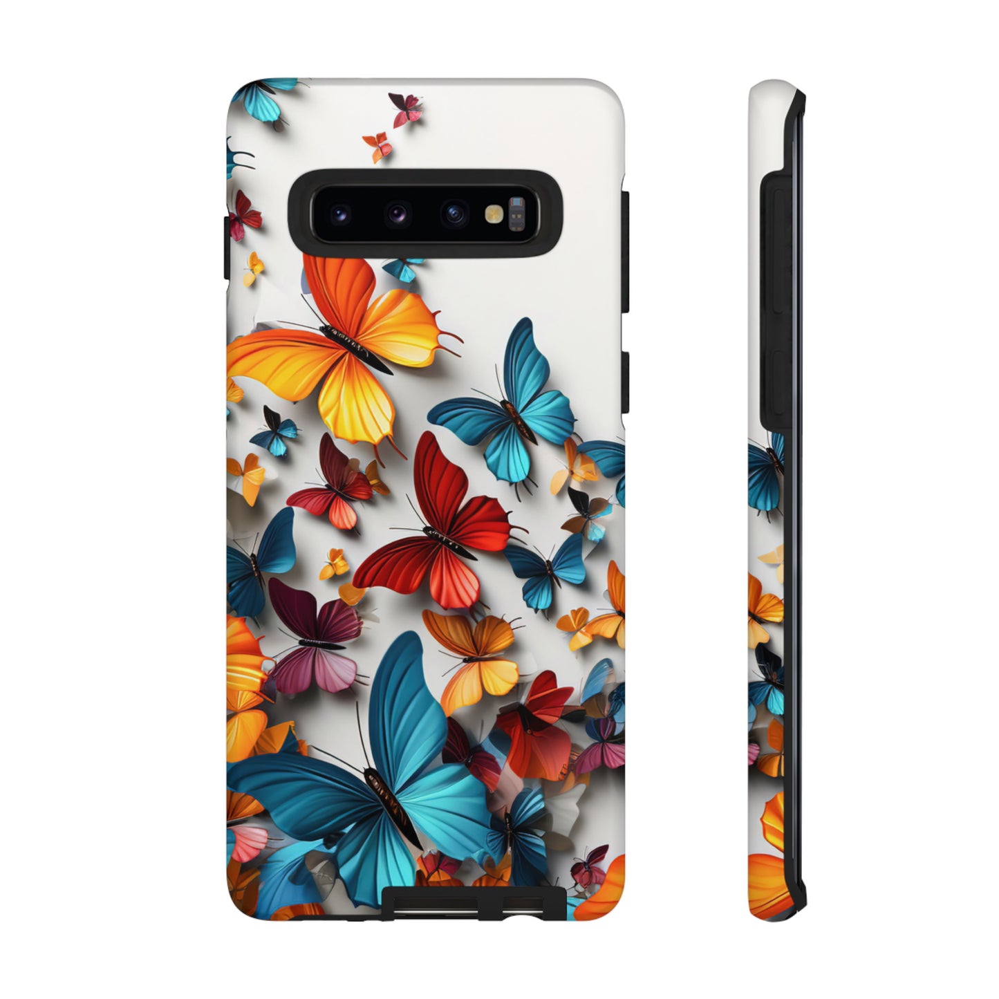 Butterfly Apple Tough Phone Cases for iPhone-Samsung-Google Pixel Phone Cover