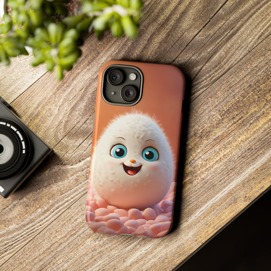 Cute Baby Egg Apple Tough Phone Cases for iPhone-Samsung-Google Pixel Cover