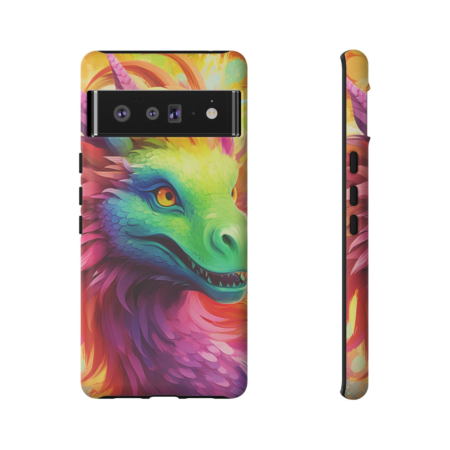 Dragon Apple Tough Phone Cases for iPhone-Samsung-Google Pixel Cover