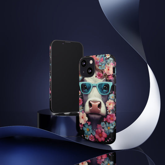 Cool Cow Apple Tough Phone Cases for iPhone-Samsung-Google Pixel Cover