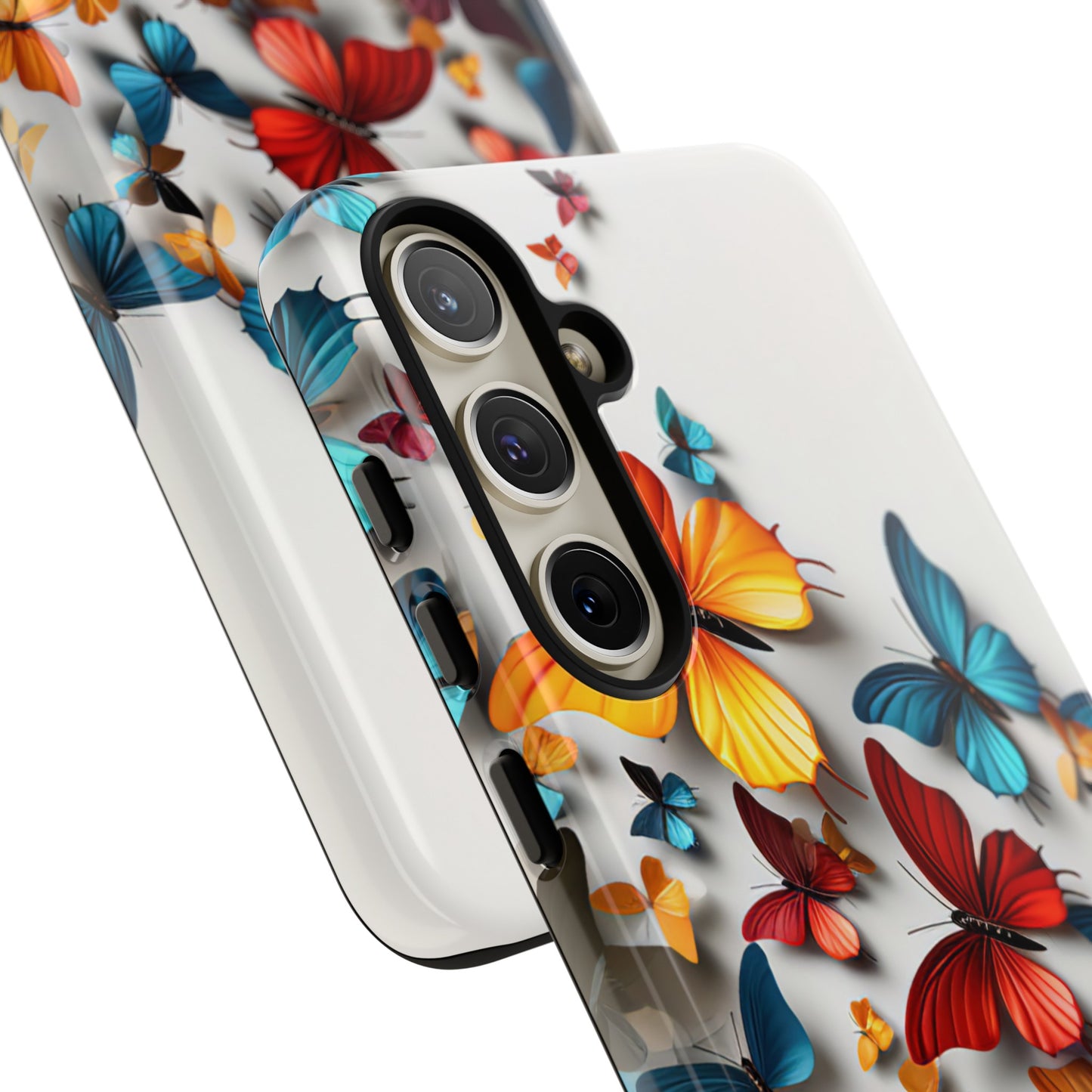 Butterfly Apple Tough Phone Cases for iPhone-Samsung-Google Pixel Phone Cover