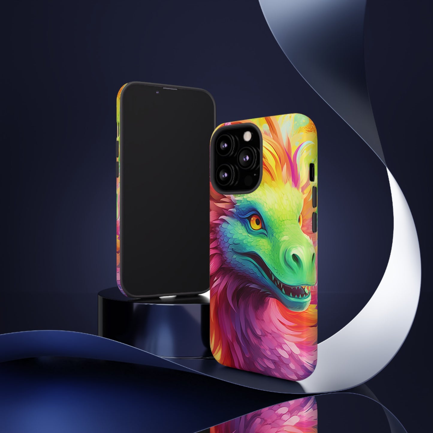 Dragon Apple Tough Phone Cases for iPhone-Samsung-Google Pixel Cover