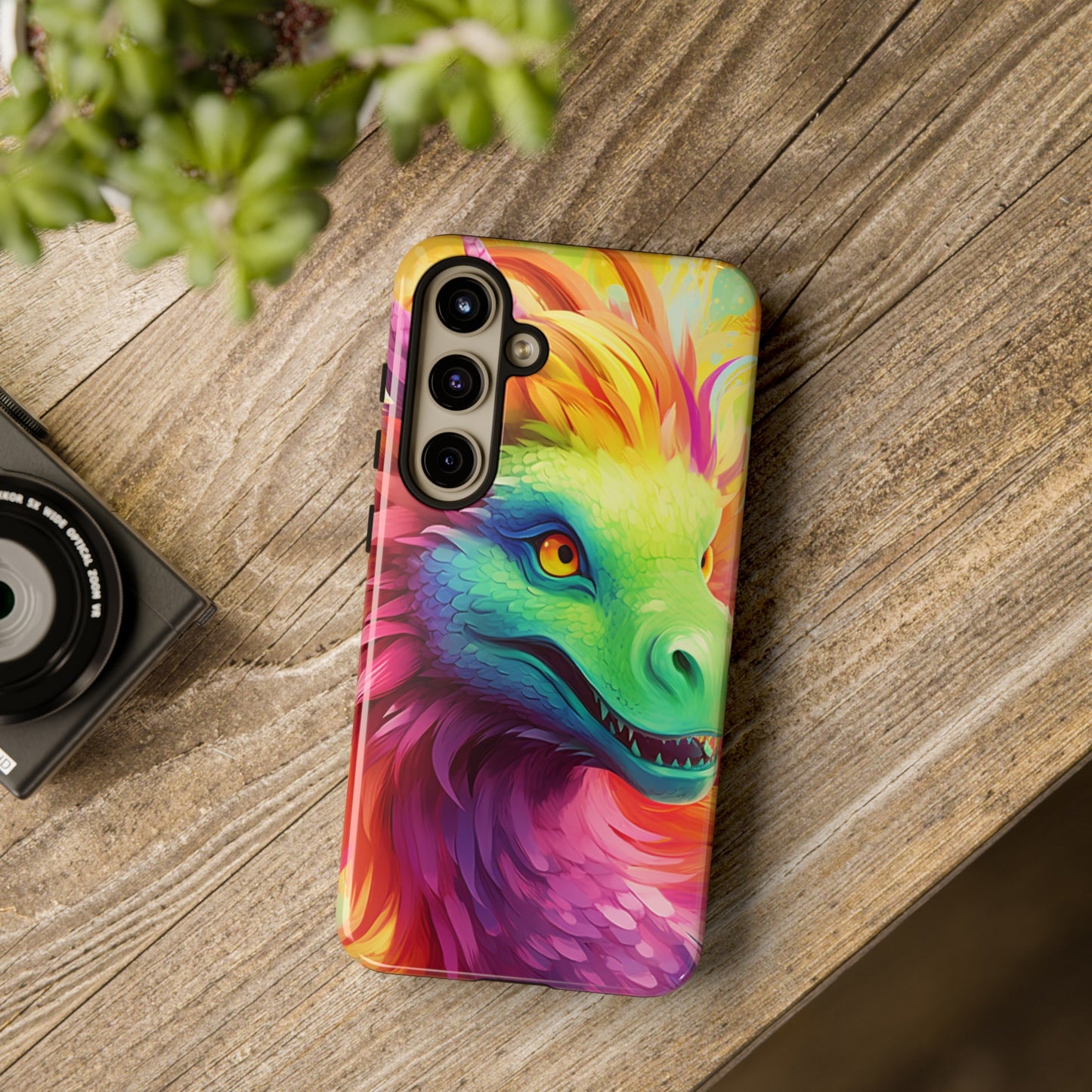 Dragon Apple Tough Phone Cases for iPhone-Samsung-Google Pixel Cover