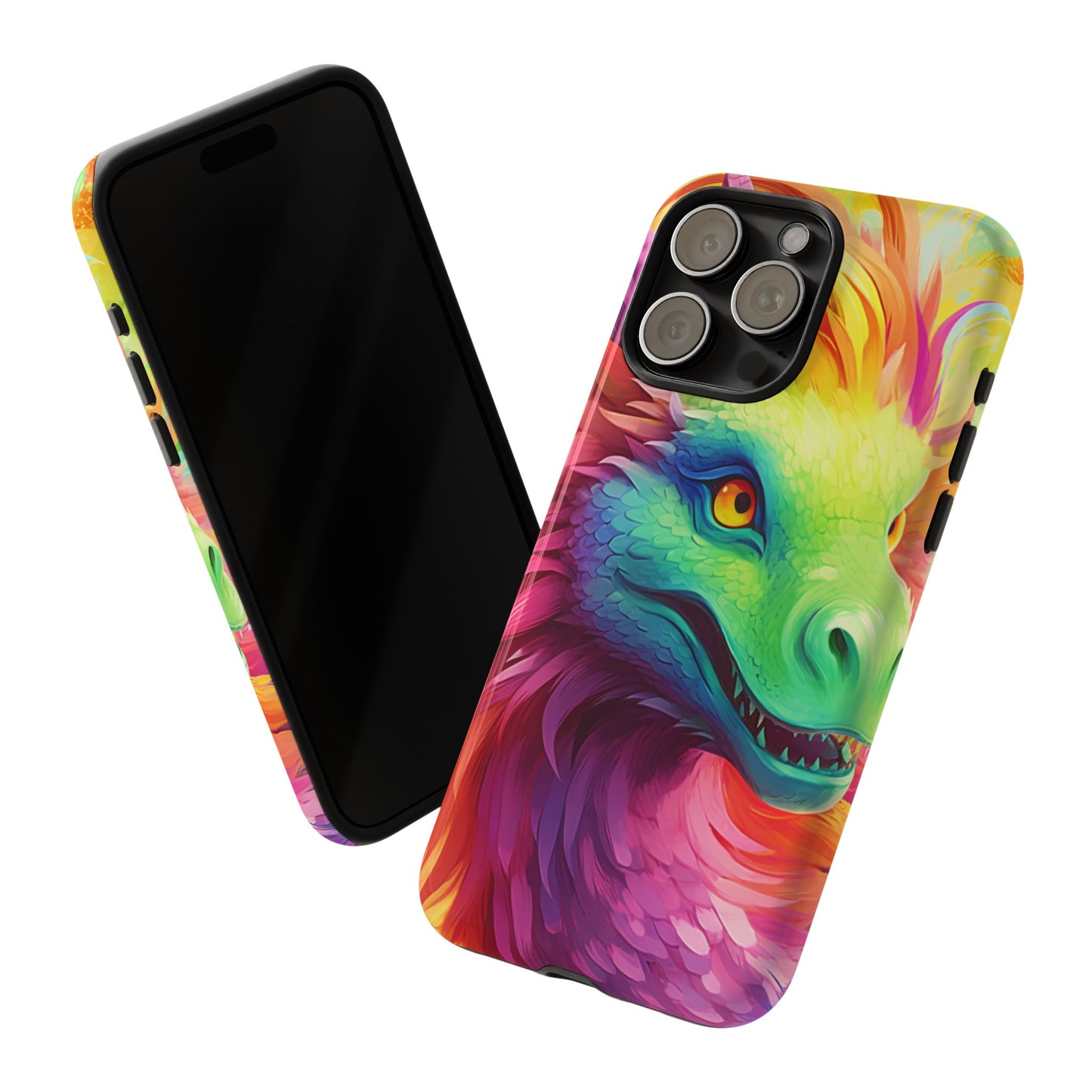 Dragon Apple Tough Phone Cases for iPhone-Samsung-Google Pixel Cover