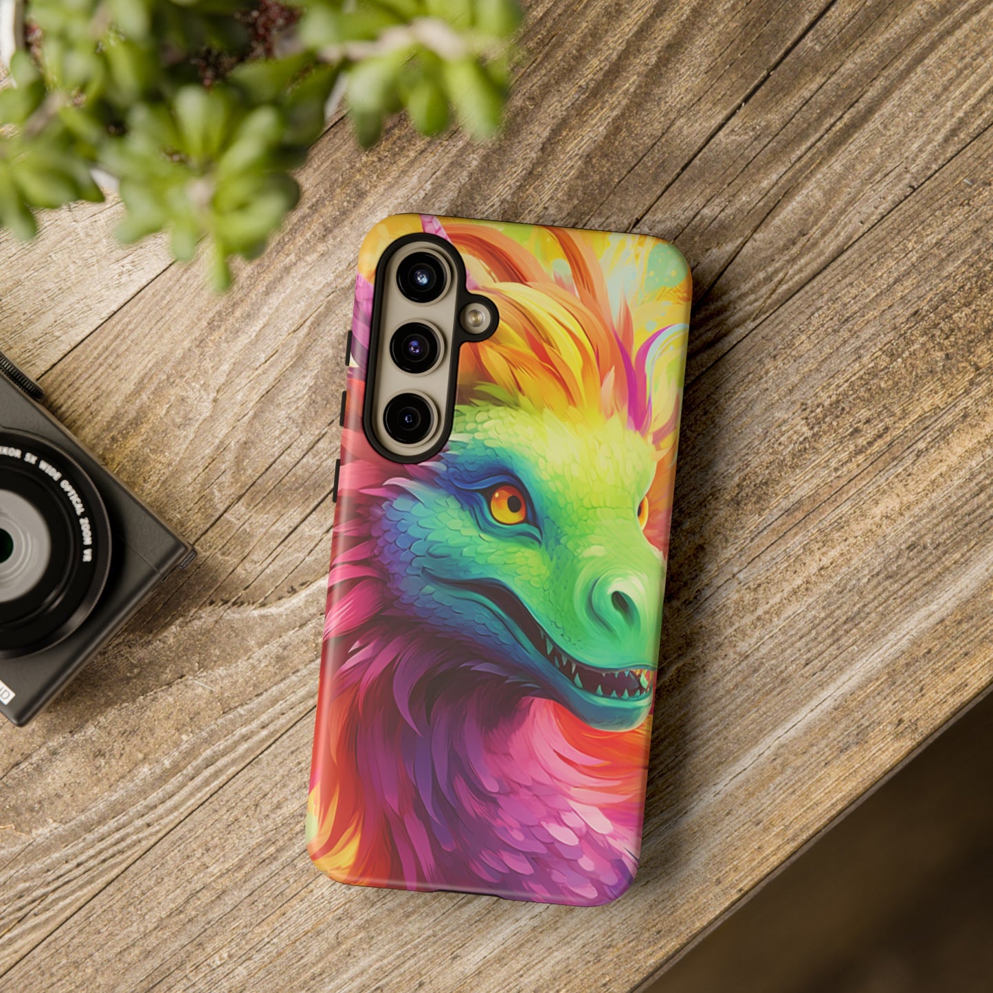 Dragon Apple Tough Phone Cases for iPhone-Samsung-Google Pixel Cover