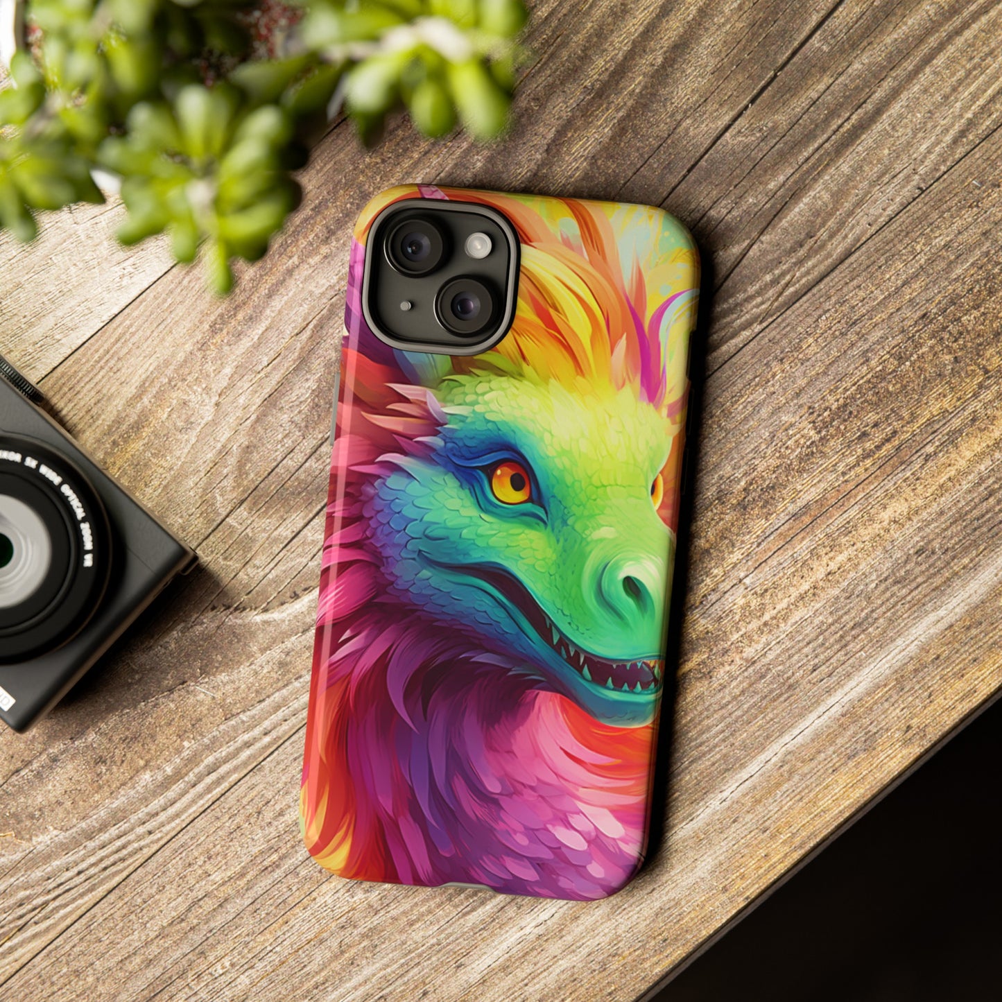 Dragon Apple Tough Phone Cases for iPhone-Samsung-Google Pixel Cover