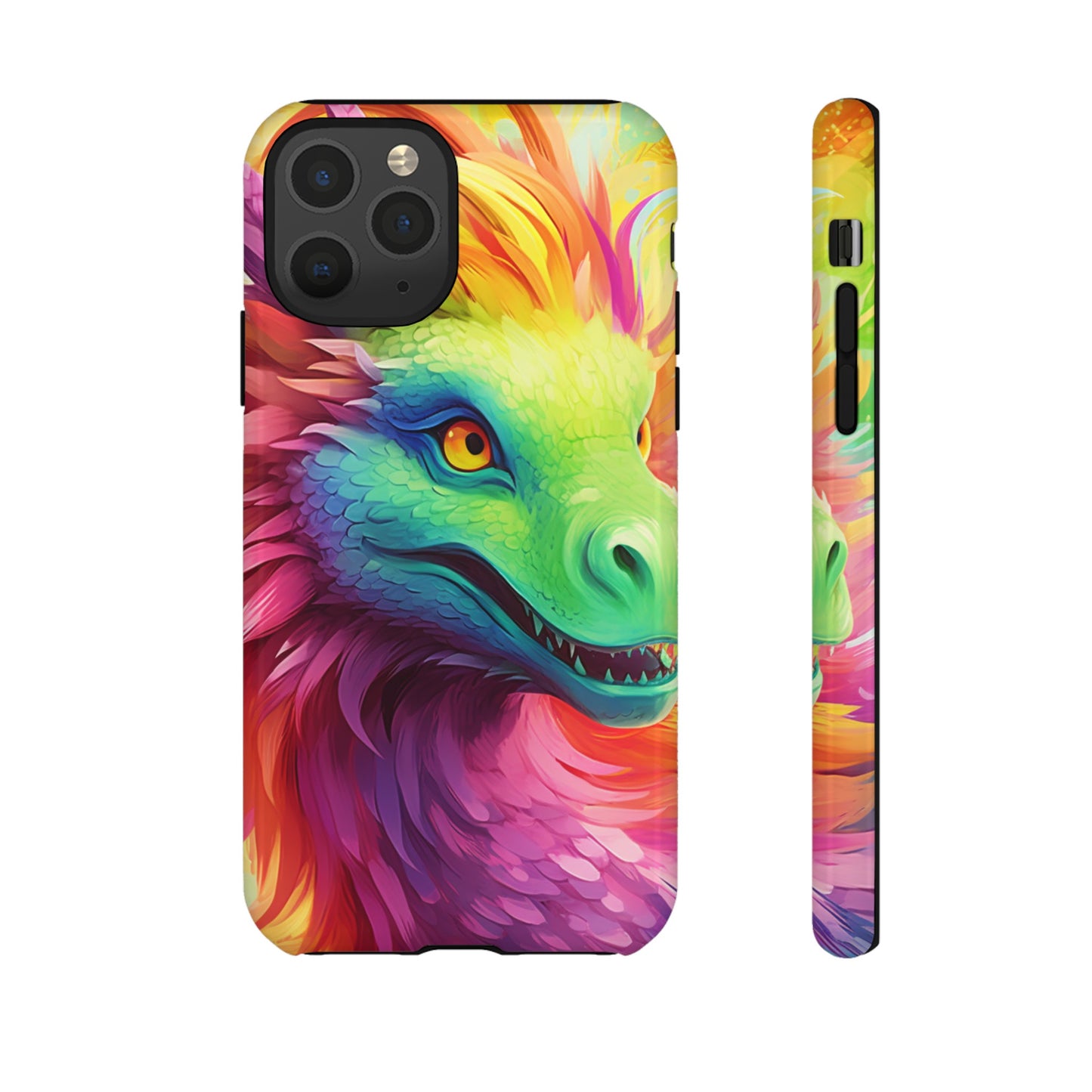 Dragon Apple Tough Phone Cases for iPhone-Samsung-Google Pixel Cover