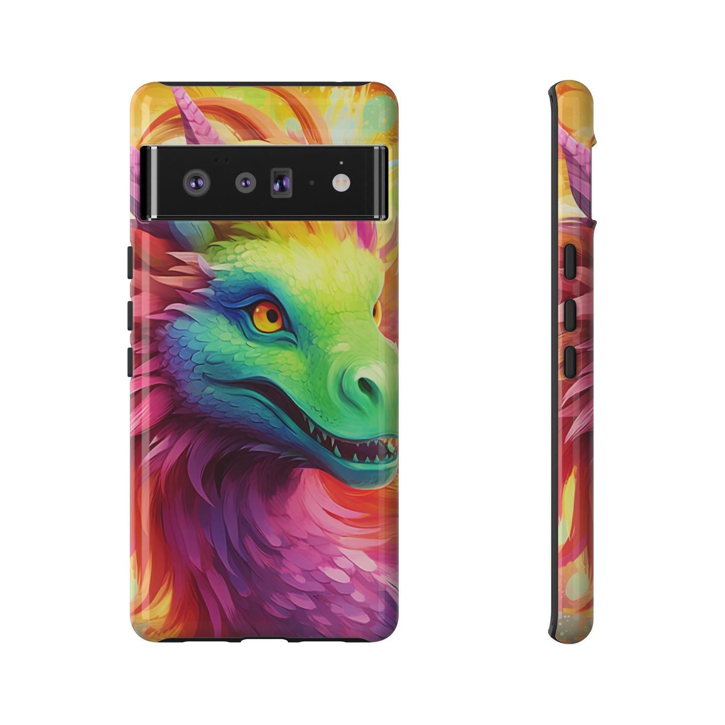 Dragon Apple Tough Phone Cases for iPhone-Samsung-Google Pixel Cover