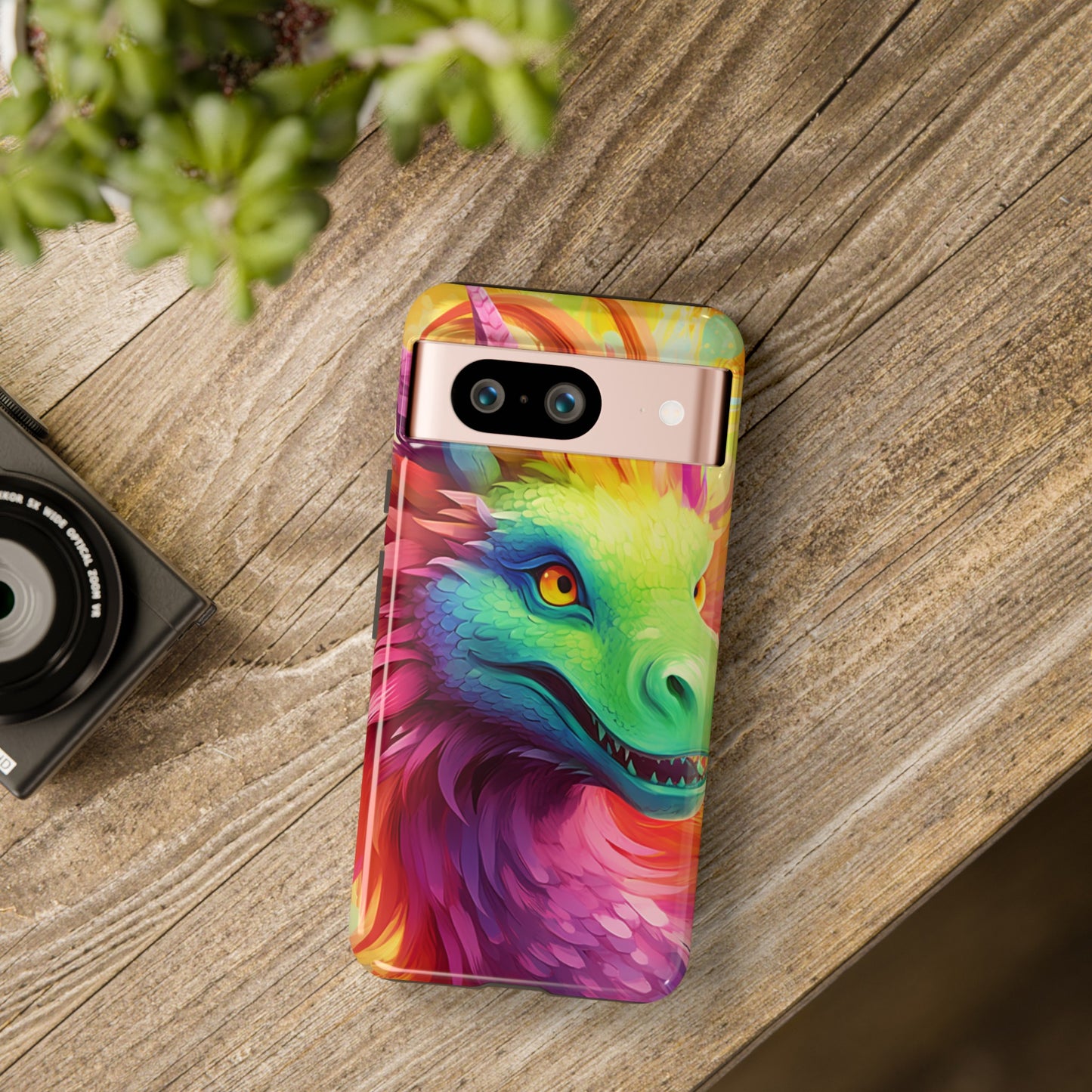 Dragon Apple Tough Phone Cases for iPhone-Samsung-Google Pixel Cover